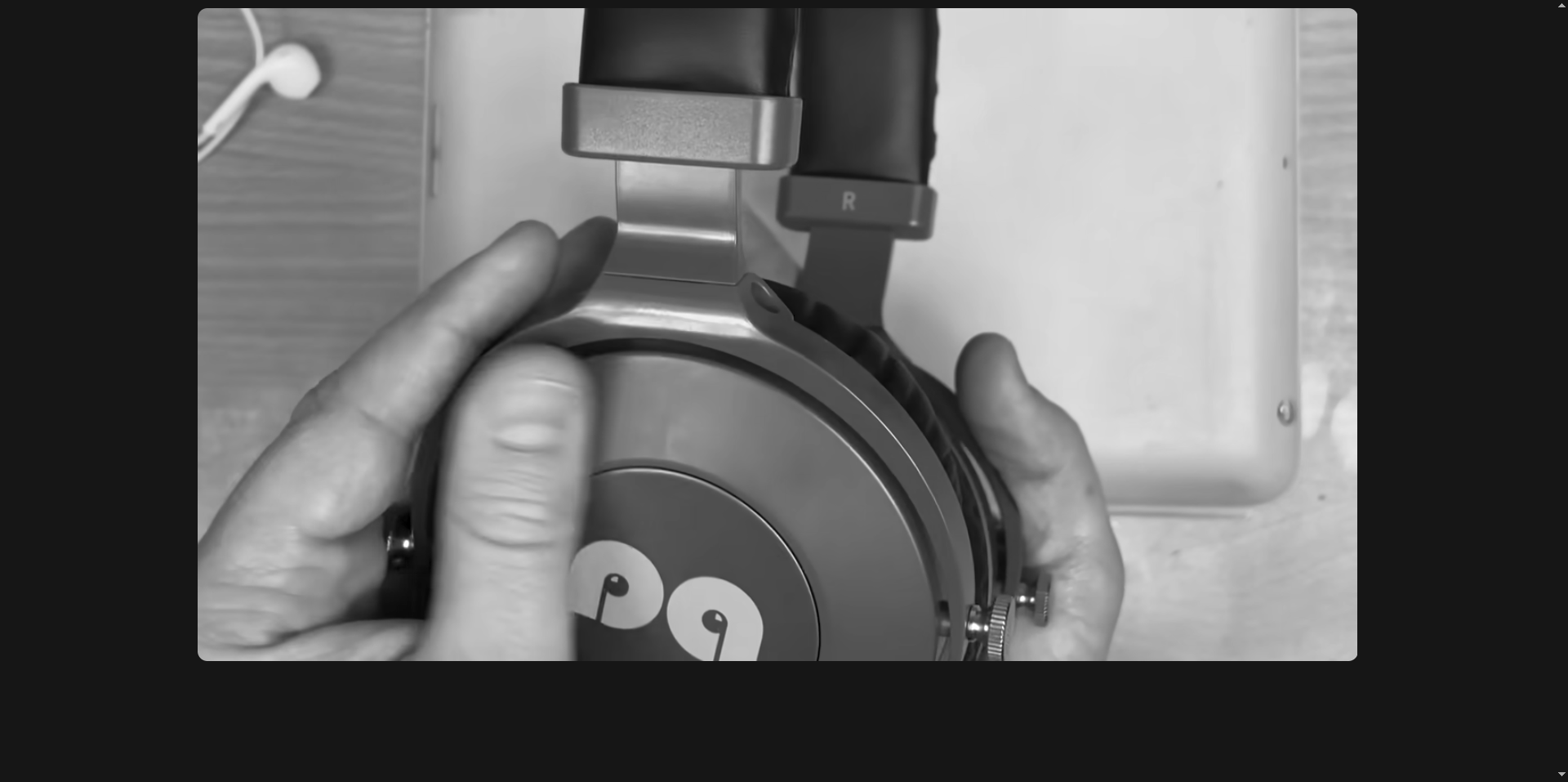 modified youtube UI only showing video